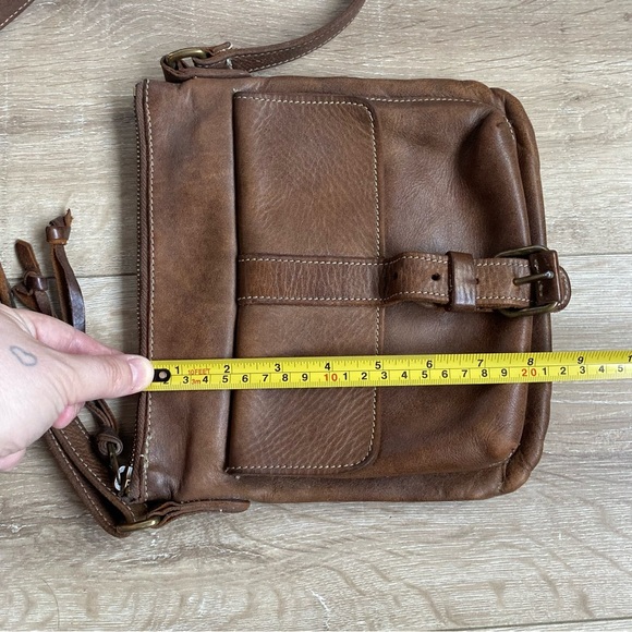 Vintage Roots genuine leather crossbody bag messenger style tribal bag - Picture 14 of 14